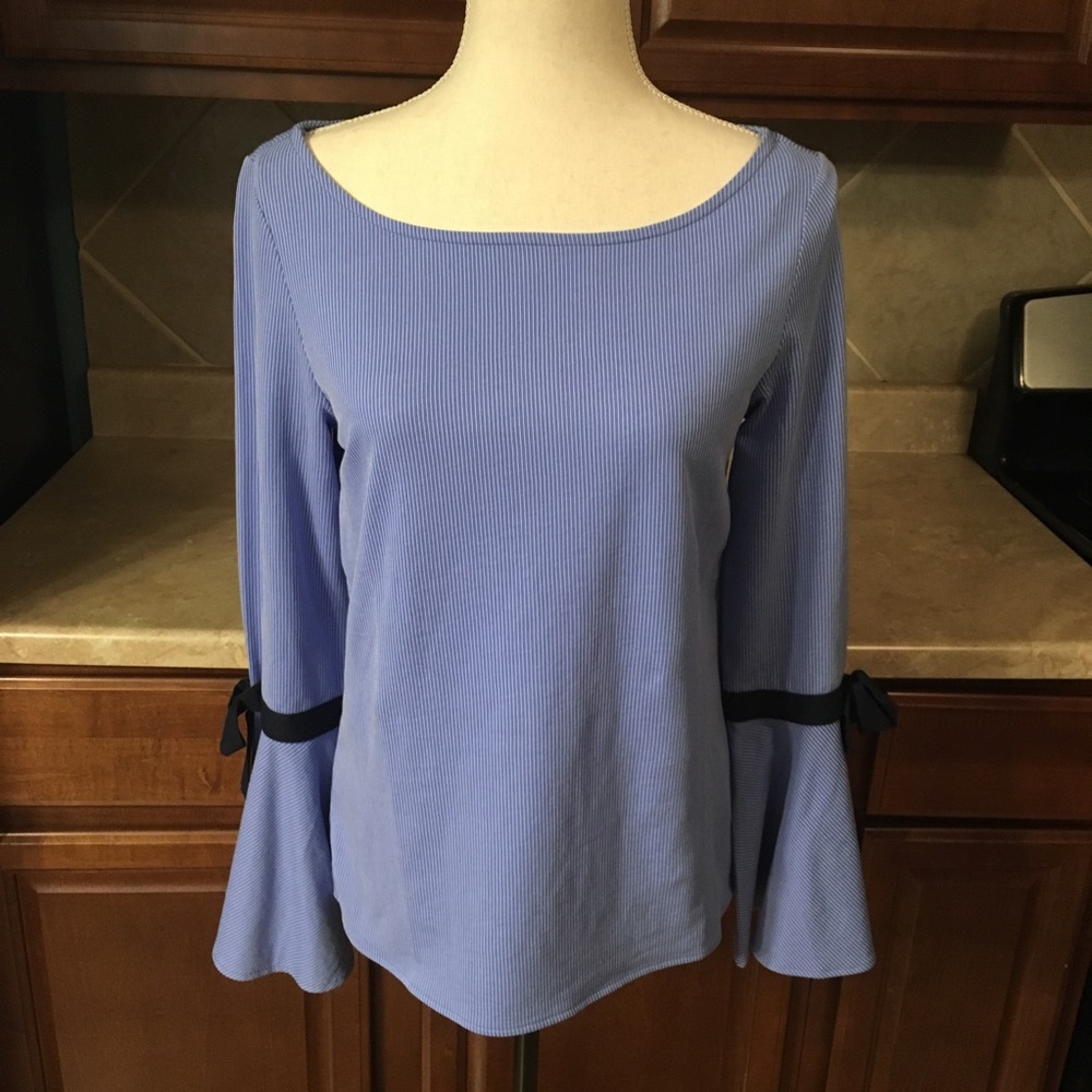Banana Republic blouse long bell sleeve